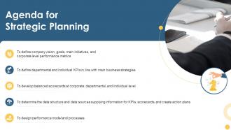Agenda For Strategic Planning Strategic Planning