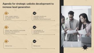 Agenda For Strategic Website Development To Increase Lead Generation