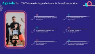 Agenda For TikTok Marketing Techniques For Brand Promotion MKT SS V