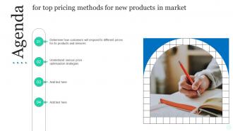 Agenda For Top Pricing Methods For New Products In Market