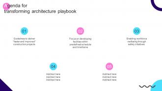 Agenda For Transforming Architecture Playbook