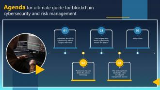 Agenda For Ultimate Guide For Blockchain Cybersecurity And Risk Management BCT SS