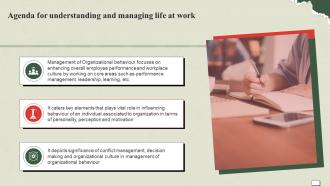 Agenda For Understanding And Managing Life At Work Ppt Icon Example Introduction