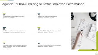 Agenda for upskill training to foster employee performance