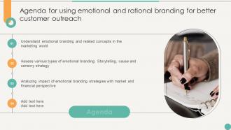 Agenda For Using Emotional And Rational Branding For Better Customer Outreach