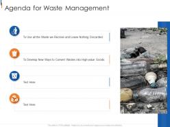 Agenda for waste management municipal solid waste management ppt summary