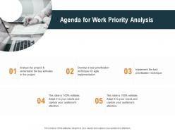 Agenda For Work Priority Analysis Ppt Powerpoint Presentation Infographics Slide Portrait