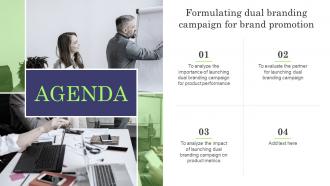 Agenda Formulating Dual Branding Campaign For Brand Promotion