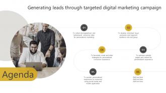 Agenda Generating Leads Through Targeted Digital Marketing Campaign