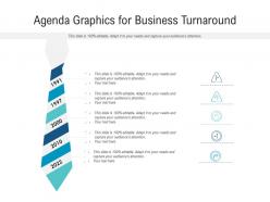Agenda graphics for business turnaround infographic template