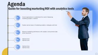 Agenda Guide For Boosting Marketing Roi With Analytics Tools MKT SS V