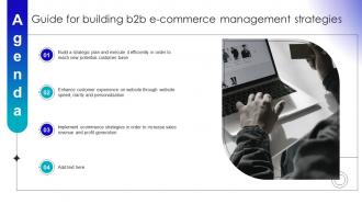 Agenda Guide For Building B2b E Commerce Management Strategies