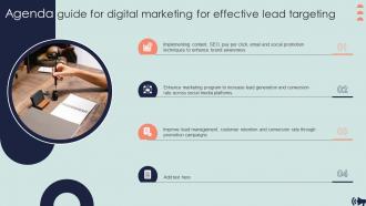 Agenda Guide For Digital Marketing For Effective Lead Targeting