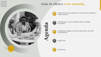 Agenda Guide For Effective Event Marketing Ppt Slides Background Images Agenda Guide For Effective Event Marketing Ppt Slides Background Images