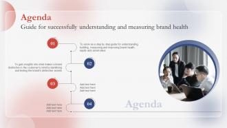 Agenda Guide For Successfully Understanding Brand Health Branding SS
