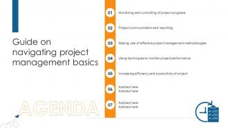 Agenda Guide On Navigating Project Management Basics PM SS