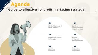 Agenda Guide To Effective Nonprofit Marketing Strategy MKT SS V