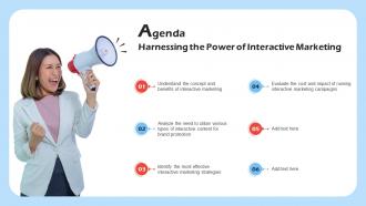Agenda Harnessing The Power Of Interactive Marketing Mkt SS V