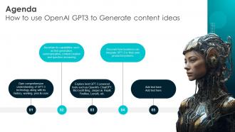 Agenda How To Use OpenAI GPT3 To GENERATE Content Ideas ChatGPT SS V
