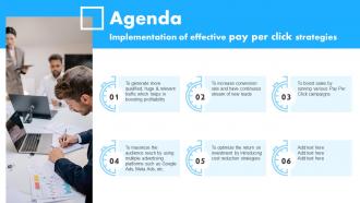 Agenda Implementation Of Effective Pay Per Click Strategies MKT SS V