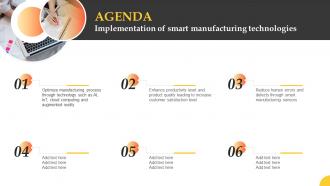 Agenda Implementation Of Smart Manufacturing Technologies