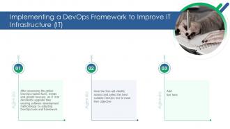 Agenda Implementing A DevOps Framework To Improve IT