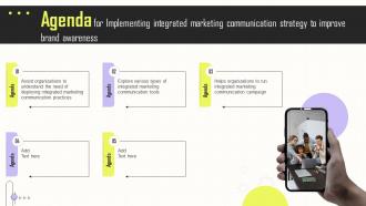 Agenda Implementing Integrated Marketing Communication Strategy Improve MKT SS