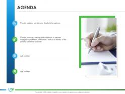 Agenda implementing partner enablement company better sales ppt gallery outline