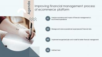 Agenda Improving Financial Management Process Of Ecommerce Platform