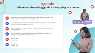 Agenda Influencer Advertising Guide For Engaging Customers Strategy SS V