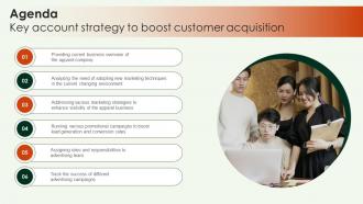 Agenda Key Account Strategy To Boost Customer Acquisition Strategy SS V