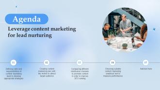 Agenda Leverage Content Marketing For Lead Nurturing