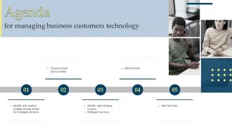 Agenda Managing Business Customers Technology