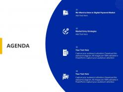 Agenda market entry strategies ppt powerpoint presentation pictures infographic template