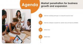 Agenda Market Penetration For Business Growth And Expansion Strategy SS V