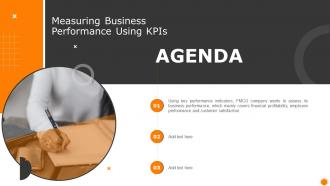 Agenda Measuring Business Performance Using Kpis