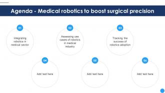Agenda Medical Robotics To Boost Surgical Precision CRP DK SS