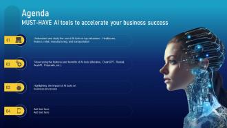 Agenda Must Have Ai Tools To Accelerate Your Business Success AI SS V