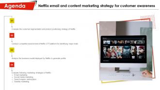 Agenda Netflix Email And Content Marketing Strategy For Customer Strategy SS V