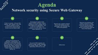 Agenda Network Security Using Secure Web Gateway
