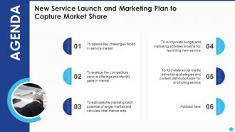 Agenda New Service Launch And Marketing Plan To Capture Market Share
