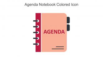 Agenda Notebook Colored Icon In Powerpoint Pptx Png And Editable Eps Format