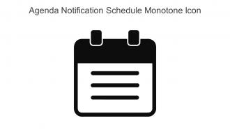 Agenda Notification Schedule Monotone Icon In Powerpoint Pptx Png And Editable Eps Format