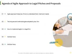 Agenda Of Agile Approach To Legal Pitches And Proposals It Ppt Introduction