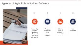 Agenda of agile role in business software
