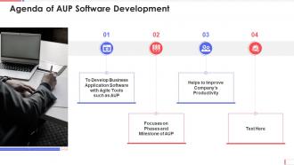 Agenda of aup software development