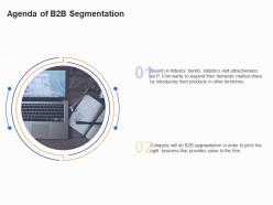 Agenda Of B2B Segmentation B2B Customer Segmentation Approaches Ppt Elements