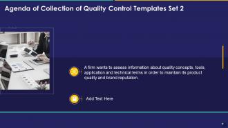 Agenda Of Collection Of Quality Control Templates Set 2