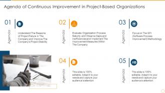 Agenda of continuous improvement in project based organizations