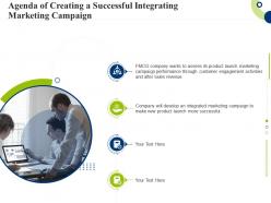 Agenda of creating a successful integrating marketing campaign ppt file picture